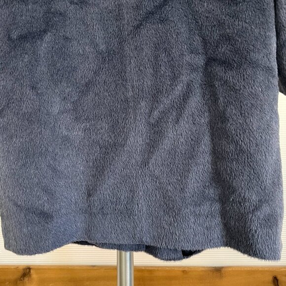 VTG Donovans Baby Llama & Wool 3/4 Length Winter Coat Blue/Purple Sz 12‎ - Picture 9 of 16